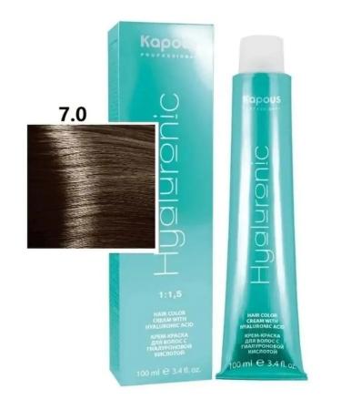 Kapous Professional Cream-color hair with hyaluric acid 7.0 blond 100ml - Buy Online on GoSupps.com