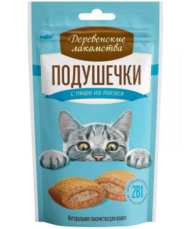 Country delicacies Cat a treat pillows with puree from salmon 30 g