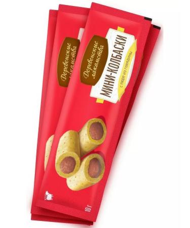 Country delicacies Cat a treat mini-kolbuska with beef puree 10 g - Buy Online on GoSupps.com