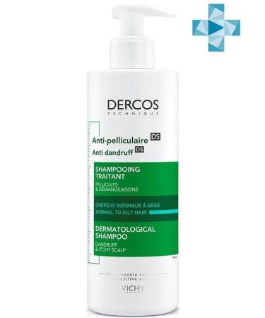 Vichy Dercos hair shampoo against dandruff and seborrhea 390 ml