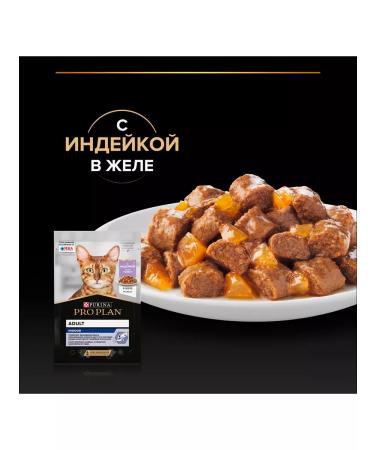 PRO PLAN Cat food for a humid home turkey in jelly 85 g 26 pcs - Buy Online on GoSupps.com