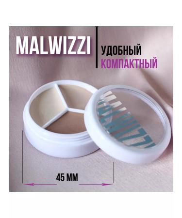 Qise Corrector cream concern Palette 3 in 1 with a brush - Buy Online on GoSupps.com