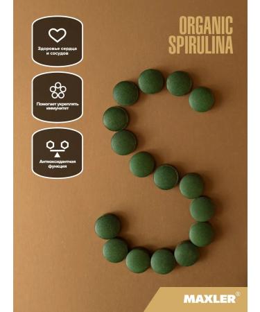 maxler Antioxidant Organic Spirulina 180 pcs - Buy Online on GoSupps.com