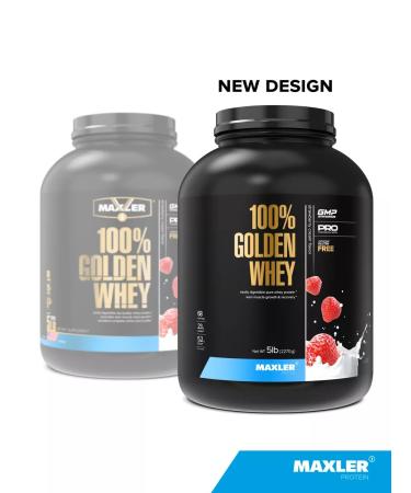 maxler Wastein protein 100% Golden Whey 2270g Strawberry Cream - Buy Online on GoSupps.com