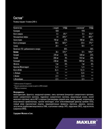 Heiner Special Mass Gainer 2730g vanilla ice cream - Buy Online on GoSupps.com