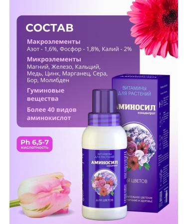 Aminosil Flowering for flowers vitamins concentrate 250 ml - Buy Online on GoSupps.com