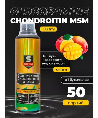 SportLine Nutrition Glucosamine Chondroitin MSM Glucosamine Chondroitin 500 Mango