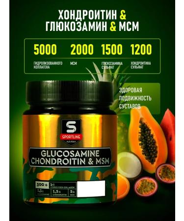 SportLine Nutrition Glucosamine chondroitin Glucosamine & Chondroitin & MSM 300G
