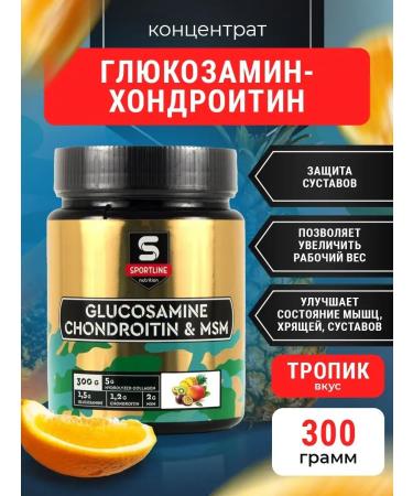 SportLine Nutrition Glucosamine chondroitin Glucosamine & Chondroitin & MSM 300G - Buy Online on GoSupps.com