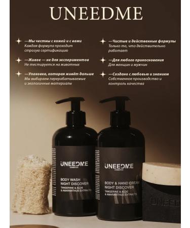 UNEEDME COSMETICS A set of perfumed shower gels for women and men - Buy Online on GoSupps.com