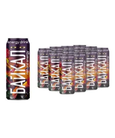 Baikal Energetic "Raspberry-wild currant" 12 pcs 0.45 liters - Buy Online on GoSupps.com