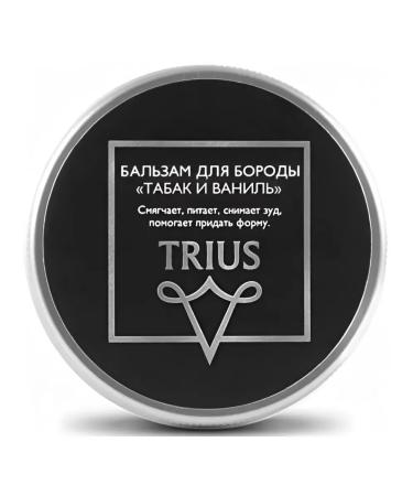 TRIUS Balm for beard and mustache tobacco and vanilla 50 ml - Buy Online on GoSupps.com