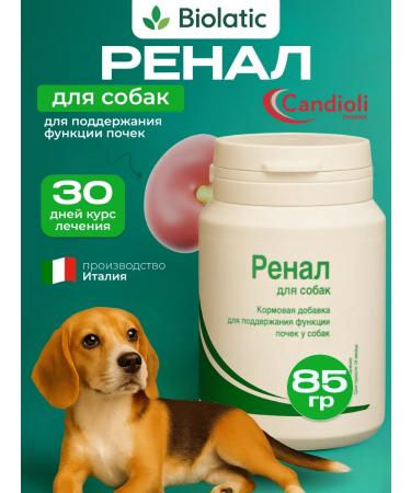 Candioli Renal powder vitamin additive for dogs 85g