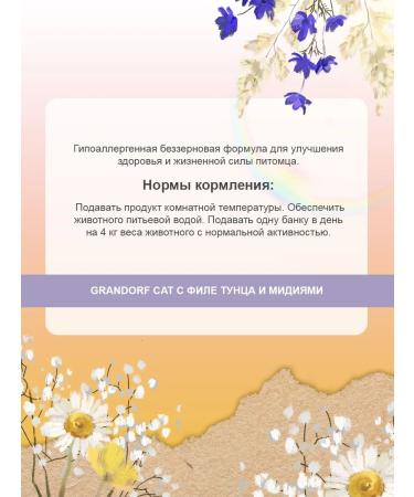 Grandorf Cat food for moist fillet mussels 70 g 6 pcs - Buy Online on GoSupps.com