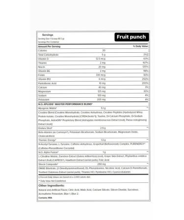 BSN Noxplode 3.3 powder - fruit punch - Buy Online on GoSupps.com