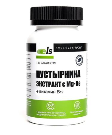 ELS Motherwort Extract C MG and vitamins B6 and B12 180 tablets