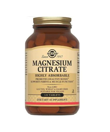 SOLGAR Magnesium citrate tablets 120 pcs