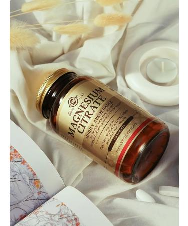 SOLGAR Magnesium citrate tablets 120 pcs - Buy Online on GoSupps.com