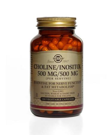 SOLGAR Capsules choline inositol 500 mg 500 mg 100 pcs - Buy Online on GoSupps.com