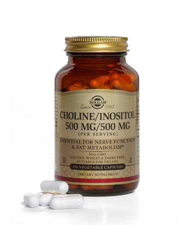 SOLGAR Capsules choline inositol 500 mg 500 mg 100 pcs - Buy Online on GoSupps.com