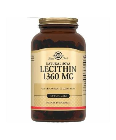 SOLGAR Capsules natural soy soy lecithin 100 pcs