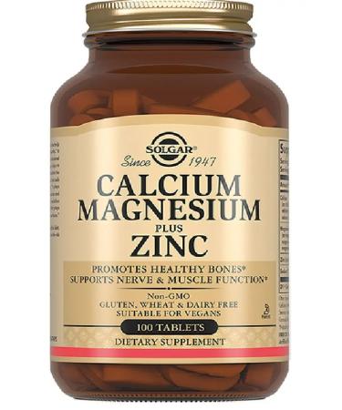 SOLGAR Calcium-magnium-zinc tablets 100 pcs