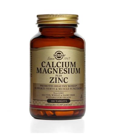 SOLGAR Calcium-magnium-zinc tablets 100 pcs - Buy Online on GoSupps.com