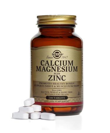 SOLGAR Calcium-magnium-zinc tablets 100 pcs - Buy Online on GoSupps.com