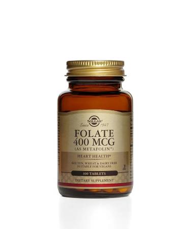 SOLGAR Folat 400 g metapholin tablets 100 pcs - Buy Online on GoSupps.com