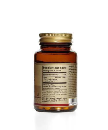 SOLGAR Folat 400 g metapholin tablets 100 pcs - Buy Online on GoSupps.com