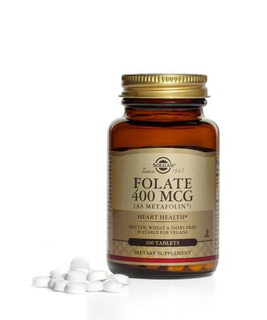 SOLGAR Folat 400 g metapholin tablets 100 pcs - Buy Online on GoSupps.com