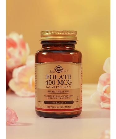 SOLGAR Folat 400 g metapholin tablets 100 pcs - Buy Online on GoSupps.com