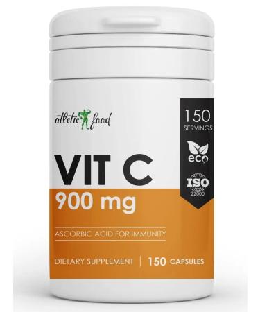 ATHLETIC FOOD Vitamin C Vitamin C 900 mg 150 capsules - Buy Online on GoSupps.com