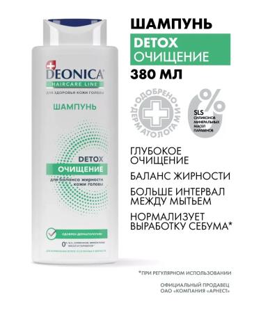 DEONICA Female shampoo for hair and oily scalp 380 ml