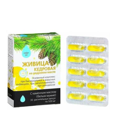SasheraMed Kedrovaya Zhivitsa with stone oil for viruses capsules - Buy Online on GoSupps.com