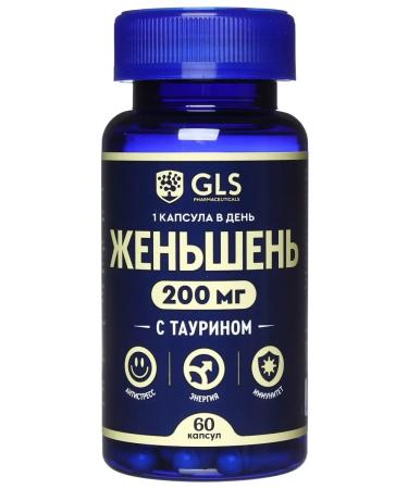 GLS pharmaceuticals GLS ginseng with taurin # 60