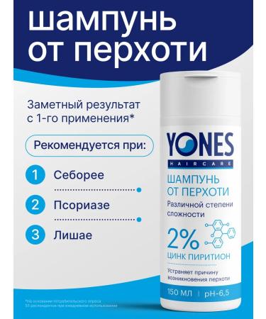 Yones Shampoo from dandruff with zinc