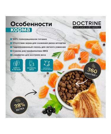 DOCTRINE Cat food dry for sterilized turkey fish 10 kg - Buy Online on GoSupps.com