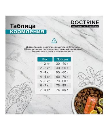 DOCTRINE Cat food dry for sterilized turkey fish 10 kg - Buy Online on GoSupps.com