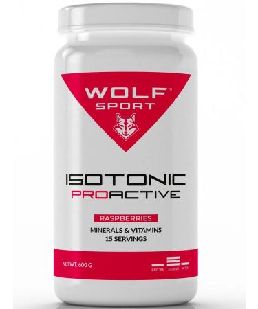 WolfSport Sports isotonic in Proactive powder 600 g raspberries - Buy Online on GoSupps.com