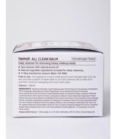 Heimish Balm for removing makeup All Clean Balm 120 ml - Buy Online on GoSupps.com