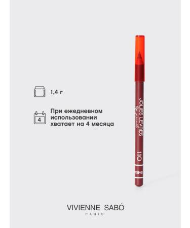 VIVIENNE SABO Lip pencil nude Jolies Levres tone 110 winery - Buy Online on GoSupps.com