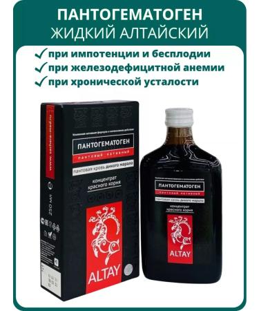Sashera honey Altai pantogematogen with panties of Maral for men 250 ml