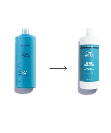 WELLA Invigo aqua pure shampoo hair Piling 1000 ml - Buy Online on GoSupps.com