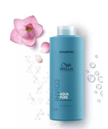 WELLA Invigo aqua pure shampoo hair Piling 1000 ml - Buy Online on GoSupps.com