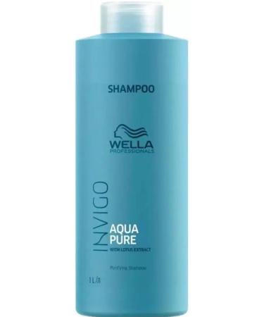 WELLA Invigo aqua pure shampoo hair Piling 1000 ml - Buy Online on GoSupps.com