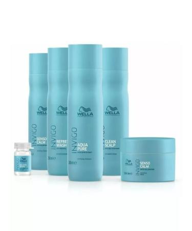WELLA Invigo aqua pure shampoo hair Piling 1000 ml - Buy Online on GoSupps.com