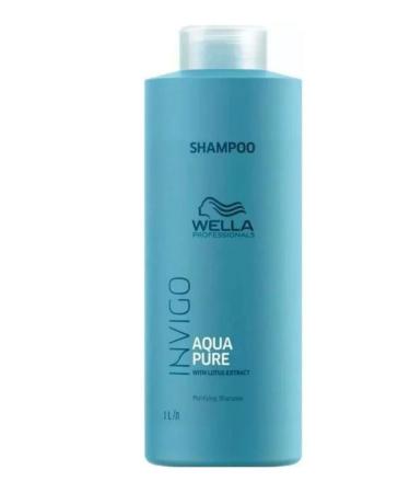 WELLA Invigo aqua pure shampoo hair Piling 1000 ml - Buy Online on GoSupps.com