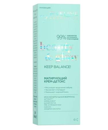 EVELINE Facial cream-deox matting Beauty & Glow 75 ml - Buy Online on GoSupps.com
