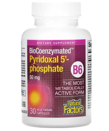 Natural Factors Vitamin B6 pyridoxine - Buy Online on GoSupps.com